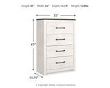 Gerridan White/Gray Queen Panel Bedroom Set with Dresser, Mirror, Chest and Nightstand (Online Special Price) - Ornate Home