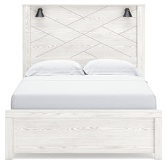 Gerridan White/Gray Queen Panel Bedroom Set with Dresser, Mirror, Chest and Nightstand - Ornate Home