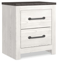Gerridan White/Gray Queen Panel Bedroom Set with Dresser, Mirror, Chest and Nightstand - Ornate Home