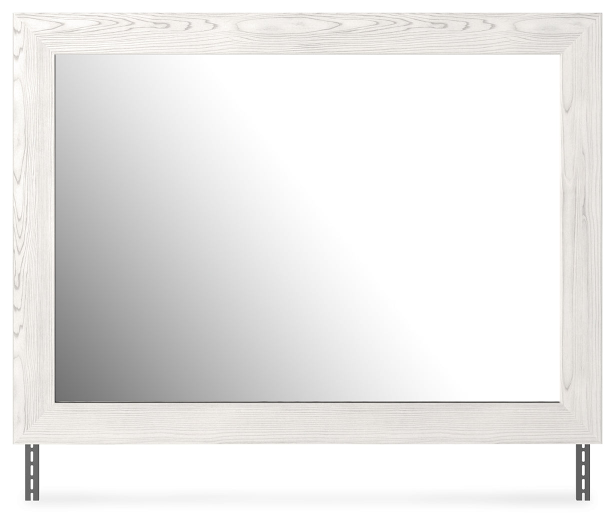 Gerridan White/Gray Queen Panel Bedroom Set with Dresser, Mirror, and 2 Nightstands - Ornate Home