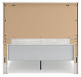 Gerridan White/Gray Queen Panel Bedroom Set with Dresser, Mirror, and 2 Nightstands - Ornate Home
