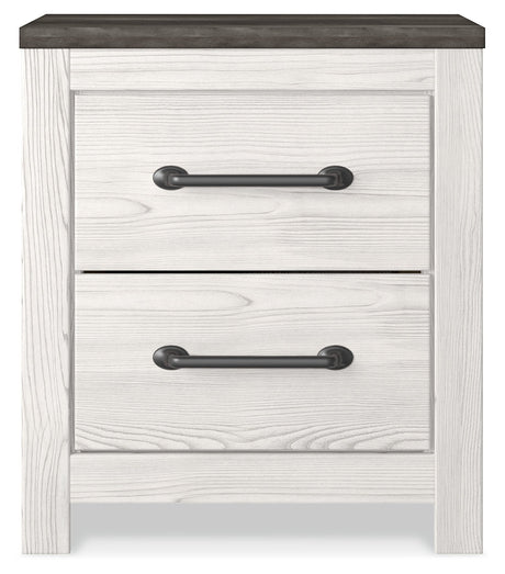 Gerridan White/Gray Queen Panel Bedroom Set with Dresser, Mirror, and Nightstand - Ornate Home