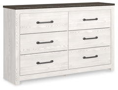 Gerridan White/Gray Queen Panel Bedroom Set with Dresser and 2 Nightstands - Ornate Home