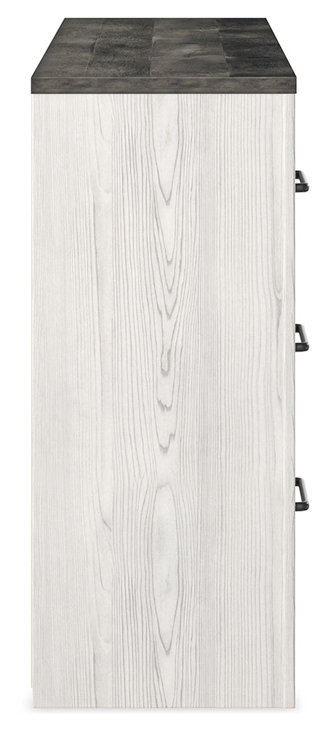 Gerridan White/Gray Queen Panel Bedroom Set with Dresser and 2 Nightstands - Ornate Home