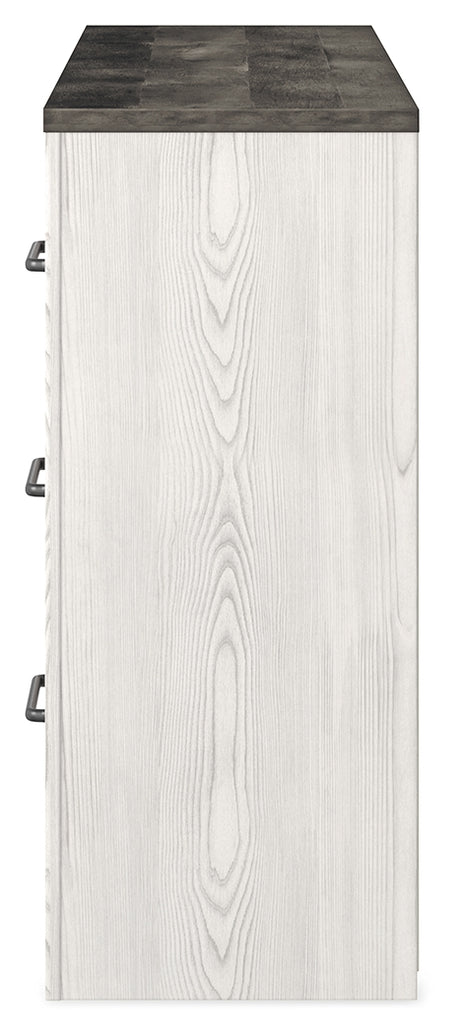 Gerridan White/Gray Queen Panel Bedroom Set with Dresser and 2 Nightstands - Ornate Home