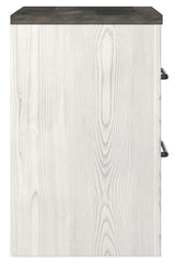 Gerridan White/Gray Queen Panel Bedroom Set with Dresser and 2 Nightstands - Ornate Home