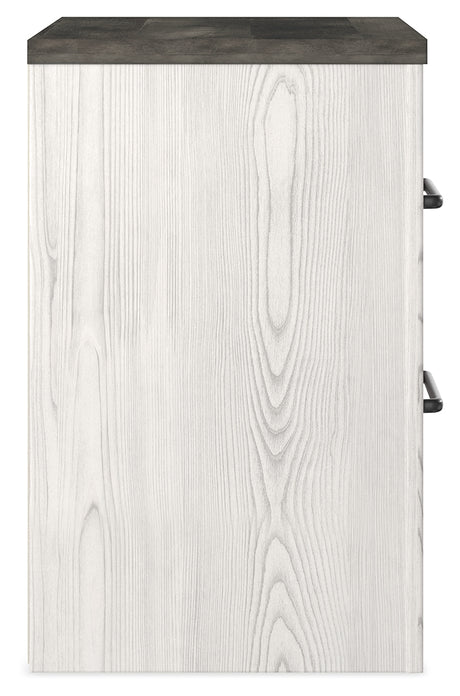 Gerridan White/Gray Queen Panel Bedroom Set with Dresser and 2 Nightstands - Ornate Home