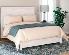 Gerridan White/Gray Queen Panel Bedroom Set with Dresser and 2 Nightstands - Ornate Home