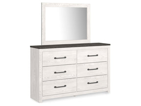 Gerridan White/Gray Queen Panel Bedroom Set with Dresser and Mirror, Chest and 2 Nightstands (Online Special Price) - Ornate Home