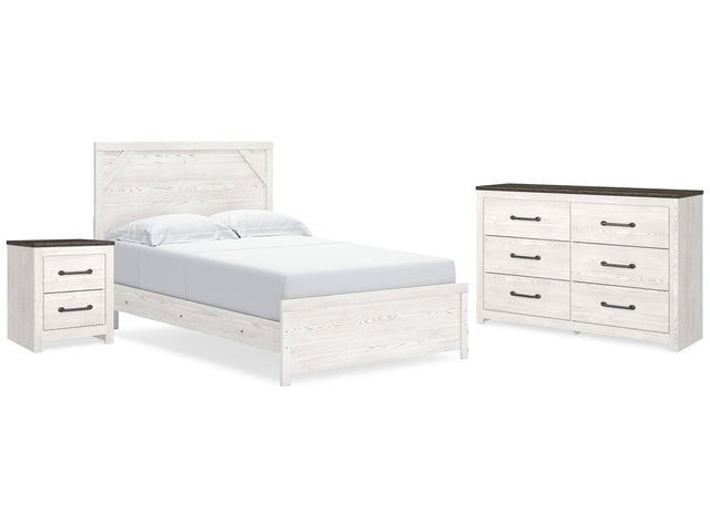 Gerridan White/Gray Queen Panel Bedroom Set with Dresser and Nightstand (Online Special Price) - Ornate Home