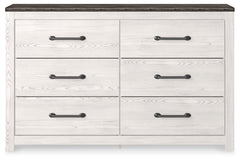 Gerridan White/Gray Queen Panel Bedroom Set with Dresser and Nightstand - Ornate Home