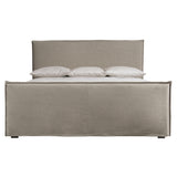Gerston Grey Fabric Panel King Bed - Ornate Home