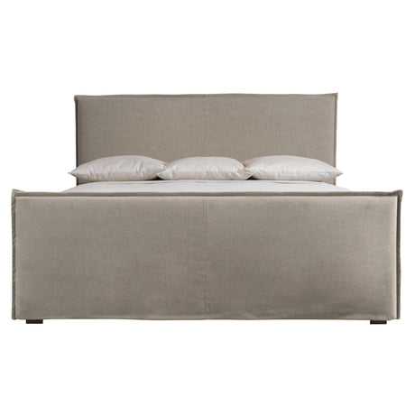 Gerston Grey Fabric Panel King Bed - Ornate Home