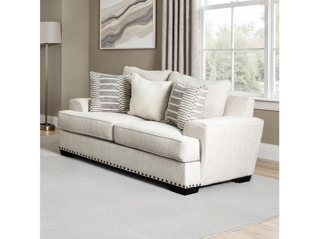 Gervais Taupe Loveseat - Ornate Home