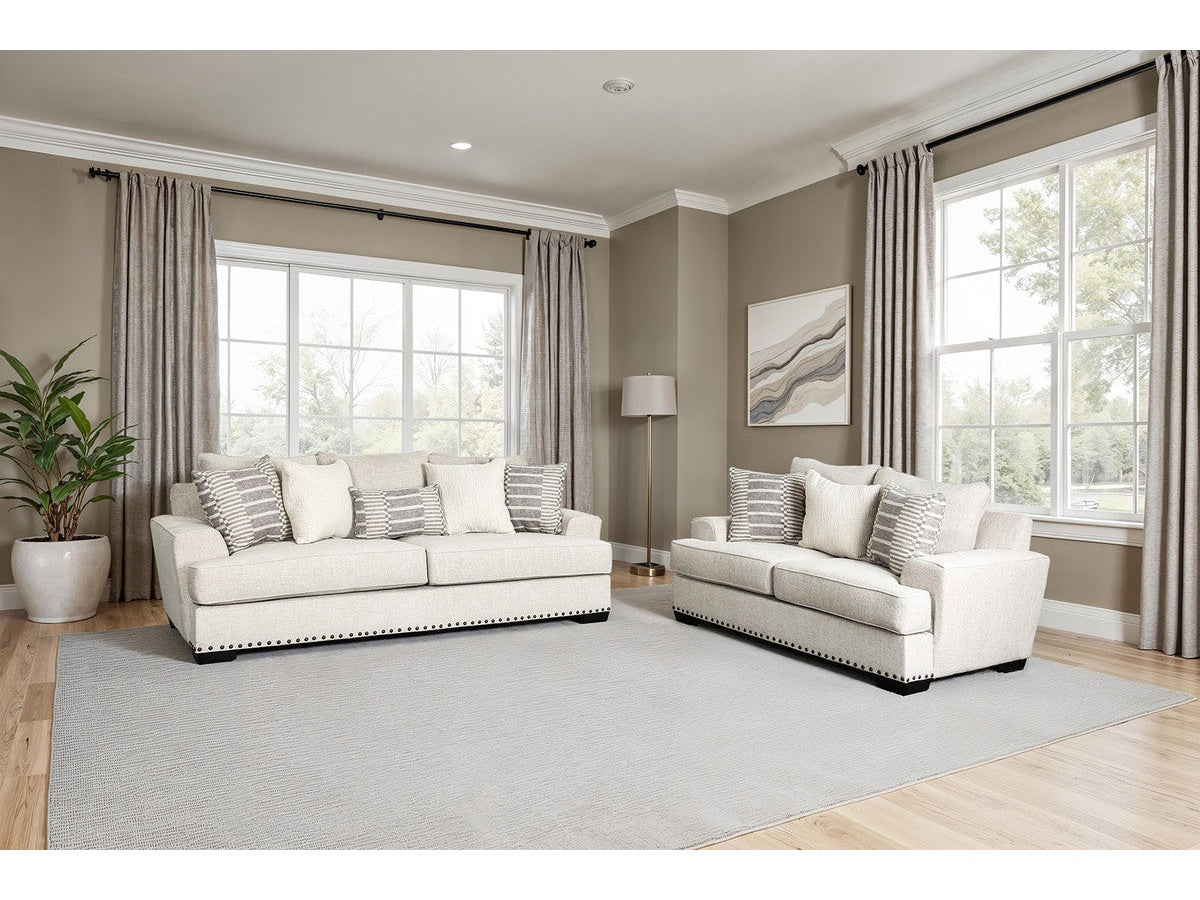 Gervais Taupe Sofa & Loveseat - Ornate Home