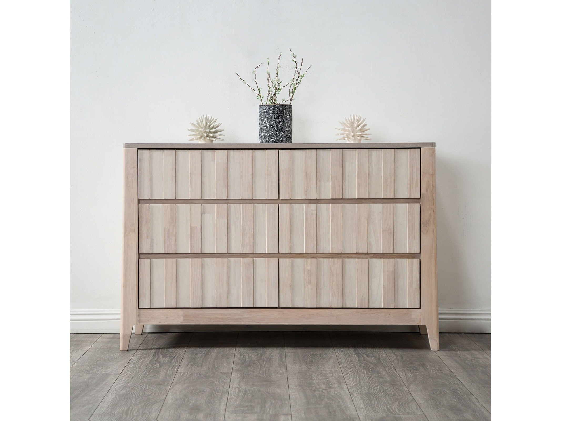 grey white washed dresser Gervais Whitewash distressed white farmhouse dresser