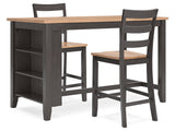 Gesthaven Counter Height Dining Table and 2 Barstools (Online Special Price) - Ornate Home