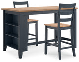 Gesthaven Counter Height Dining Table and 2 Barstools (Online Special Price) - Ornate Home