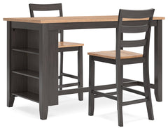 Gesthaven Counter Height Dining Table and 2 Barstools - Ornate Home