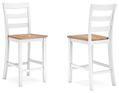 Gesthaven Counter Height Dining Table and 2 Barstools - Ornate Home