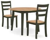 Gesthaven Dining Table and 2 Chairs (Online Special Price) - Ornate Home