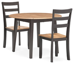 Gesthaven Dining Table and 2 Chairs - Ornate Home