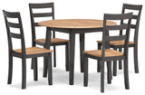 Gesthaven Dining Table and 4 Chairs - Ornate Home