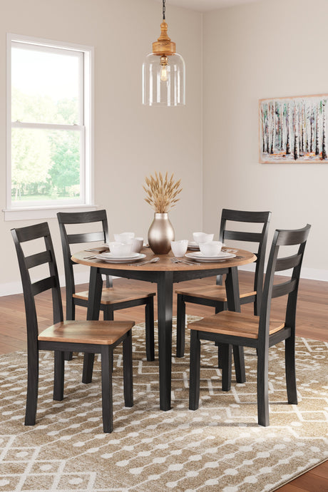 Gesthaven Dining Table and 4 Chairs - Ornate Home
