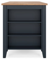 Gesthaven Natural/Blue Counter Height Dining Table (Online Special Price) - Ornate Home