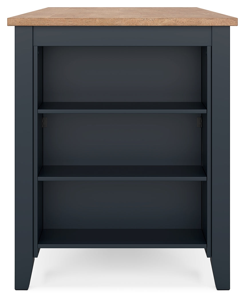 Gesthaven Natural/Blue Counter Height Dining Table (Online Special Price) - Ornate Home