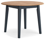 Gesthaven Natural/Blue Dining Table and 4 Chairs (Online Special Price) - Ornate Home