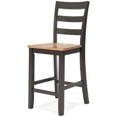 Gesthaven Natural/Brown Counter Height Dining Room Chair (Set of 2) - Ornate Home