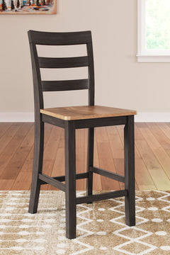 Gesthaven Natural/Brown Counter Height Dining Room Chair (Set of 2) - Ornate Home