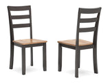 Gesthaven Natural/Brown Dining Chair (Set of 2) - Ornate Home