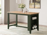Gesthaven Natural/Green Counter Height Dining Table - Ornate Home