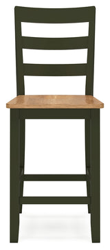 Gesthaven Natural/Green Counter Height Dining Table w/2 Barstools (Online Special Price) - Ornate Home