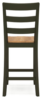 Gesthaven Natural/Green Counter Height Dining Table w/2 Barstools (Online Special Price) - Ornate Home