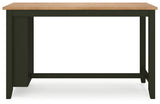 Gesthaven Natural/Green Counter Height Dining Table w/2 Barstools (Online Special Price) - Ornate Home