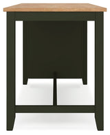 Gesthaven Natural/Green Counter Height Dining Table w/2 Barstools (Online Special Price) - Ornate Home