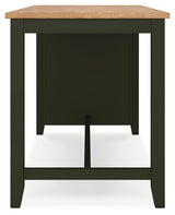 Gesthaven Natural/Green Counter Height Dining Table w/2 Barstools - Ornate Home