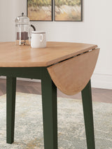 Gesthaven Natural/Green Dining Drop Leaf Table - Ornate Home