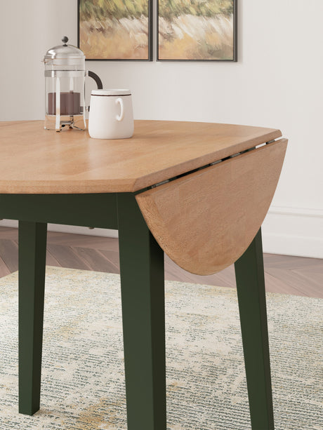Gesthaven Natural/Green Dining Drop Leaf Table - Ornate Home