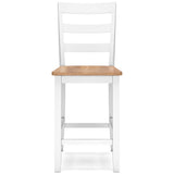 Gesthaven Natural/White Counter Height Dining Room Chair (Set of 2) - Ornate Home