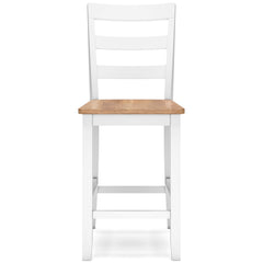 Gesthaven Natural/White Counter Height Dining Room Chair (Set of 2) - Ornate Home