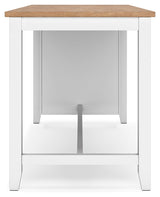 Gesthaven Natural/White Counter Height Dining Table (Online Special Price) - Ornate Home