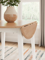 Gesthaven Natural/White Dining Drop Leaf Table (Online Special Price) - Ornate Home