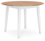 Gesthaven Natural/White Dining Drop Leaf Table (Online Special Price) - Ornate Home