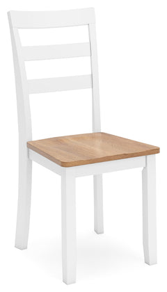 Gesthaven Natural/White Dining Table and 4 Chairs - Ornate Home