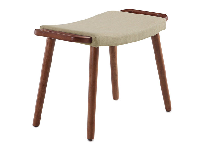 Geta Ottoman in Barley and Antique Walnut - Ornate Home