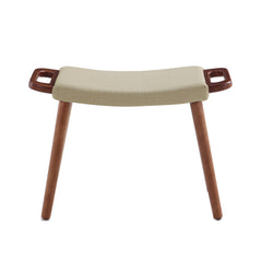 Geta Ottoman in Barley and Antique Walnut - Ornate Home